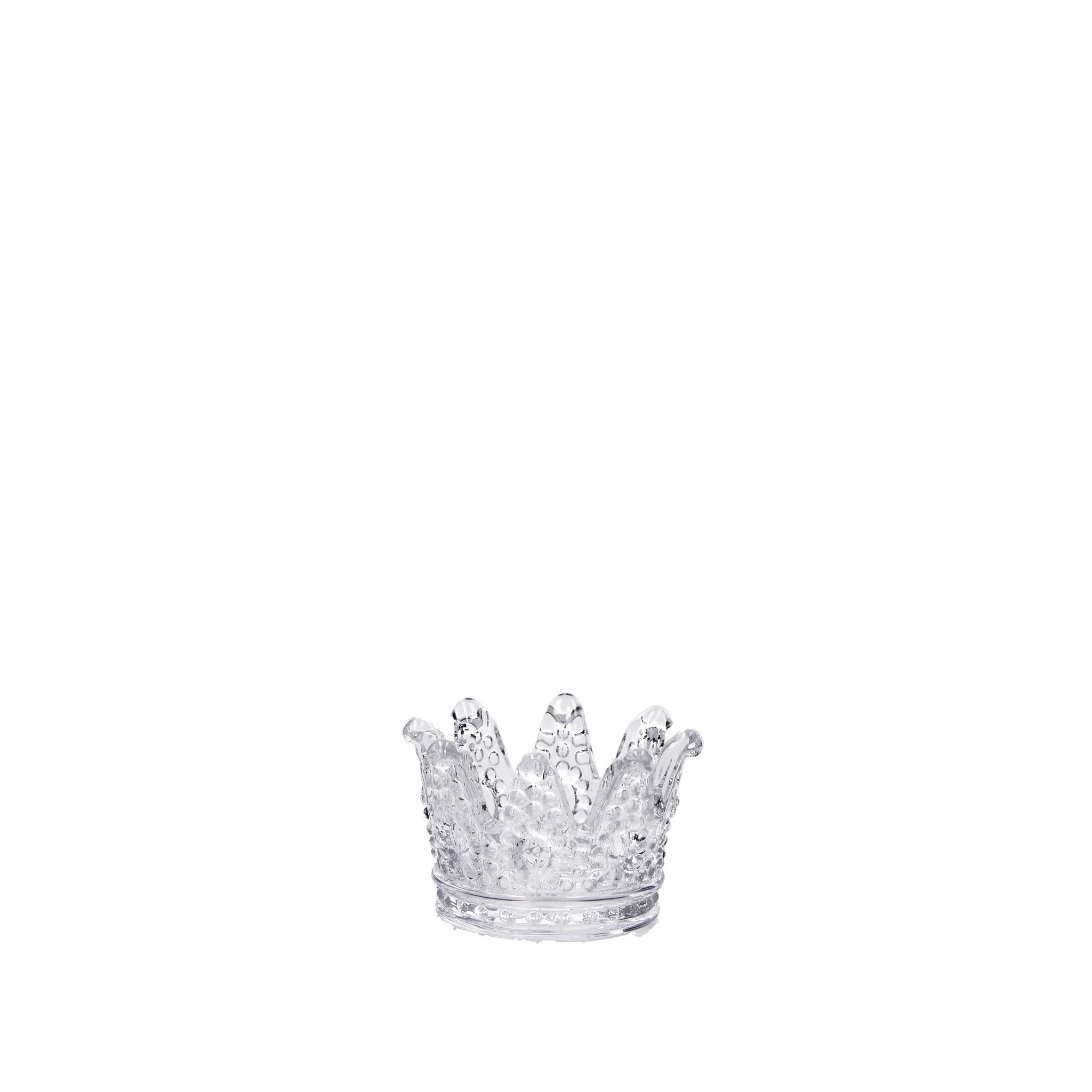 Ad Trend Portacandela Haki Corona D 13 Cm H 8 Cm Vetro