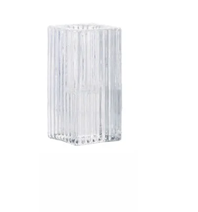 Ad Trend Portacandela in Vetro 4 x 4 Cm H 8 Cm – Ideale Bomboniera ed Eventi