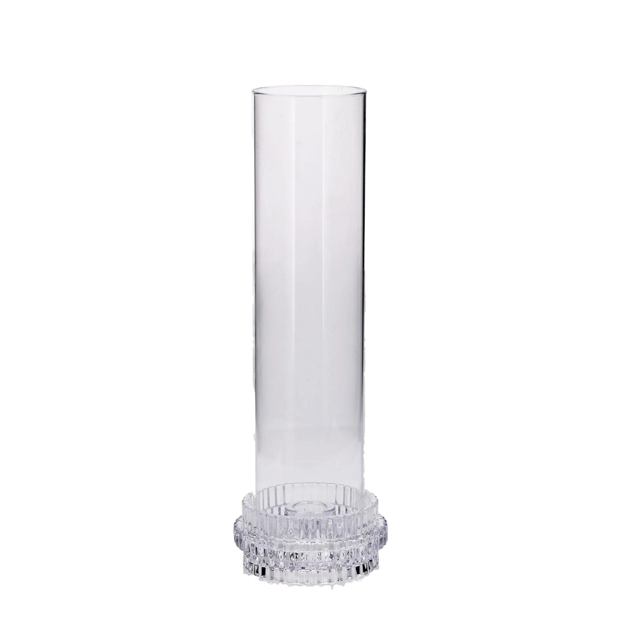 Ad Trend Portacandela in Vetro Borosilicato D 11 Cm H 32 Cm Trasparente
