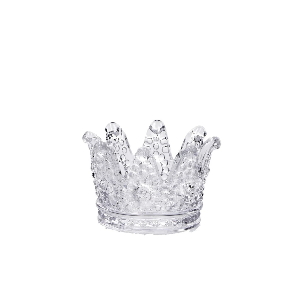 Ad Trend Portacandela Tealight Haki Corona D 8 Cm H 5 Cm Vetro