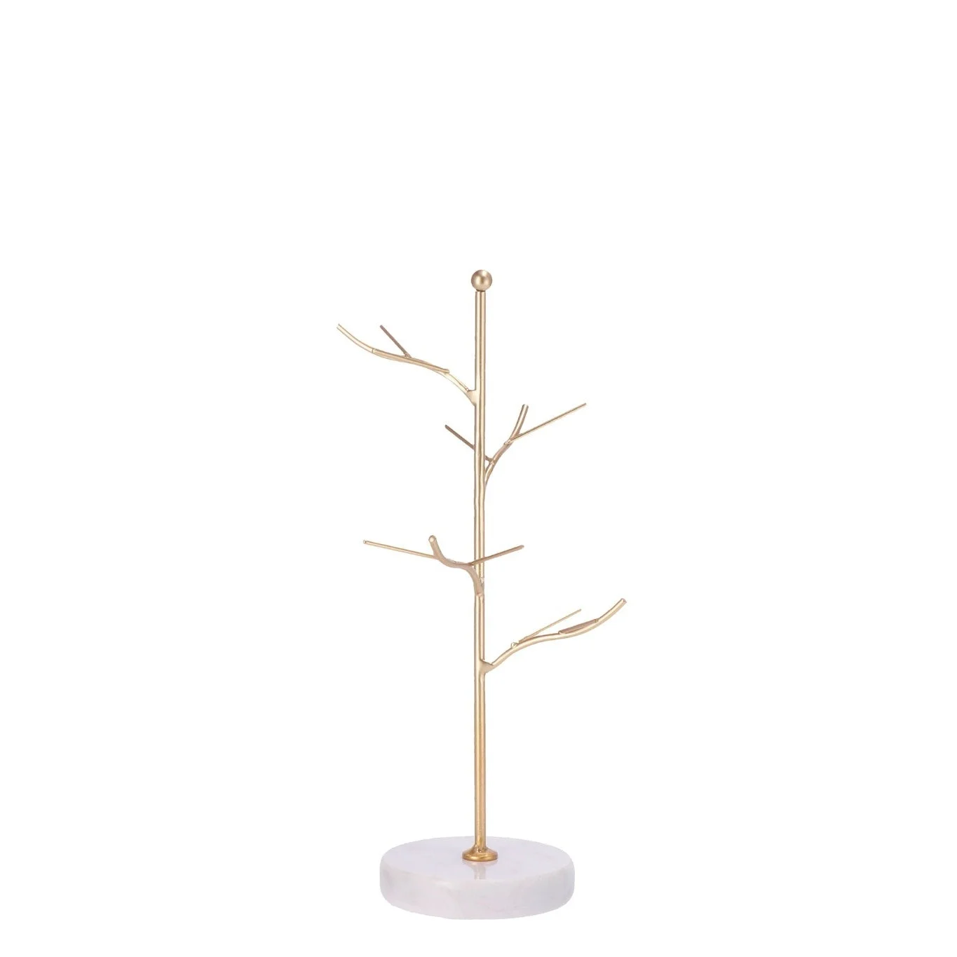 Ad Trend Portagioie in Ferro con Base in Marmo H 22,5 cm – Organizer Gioielli da Tavolo
