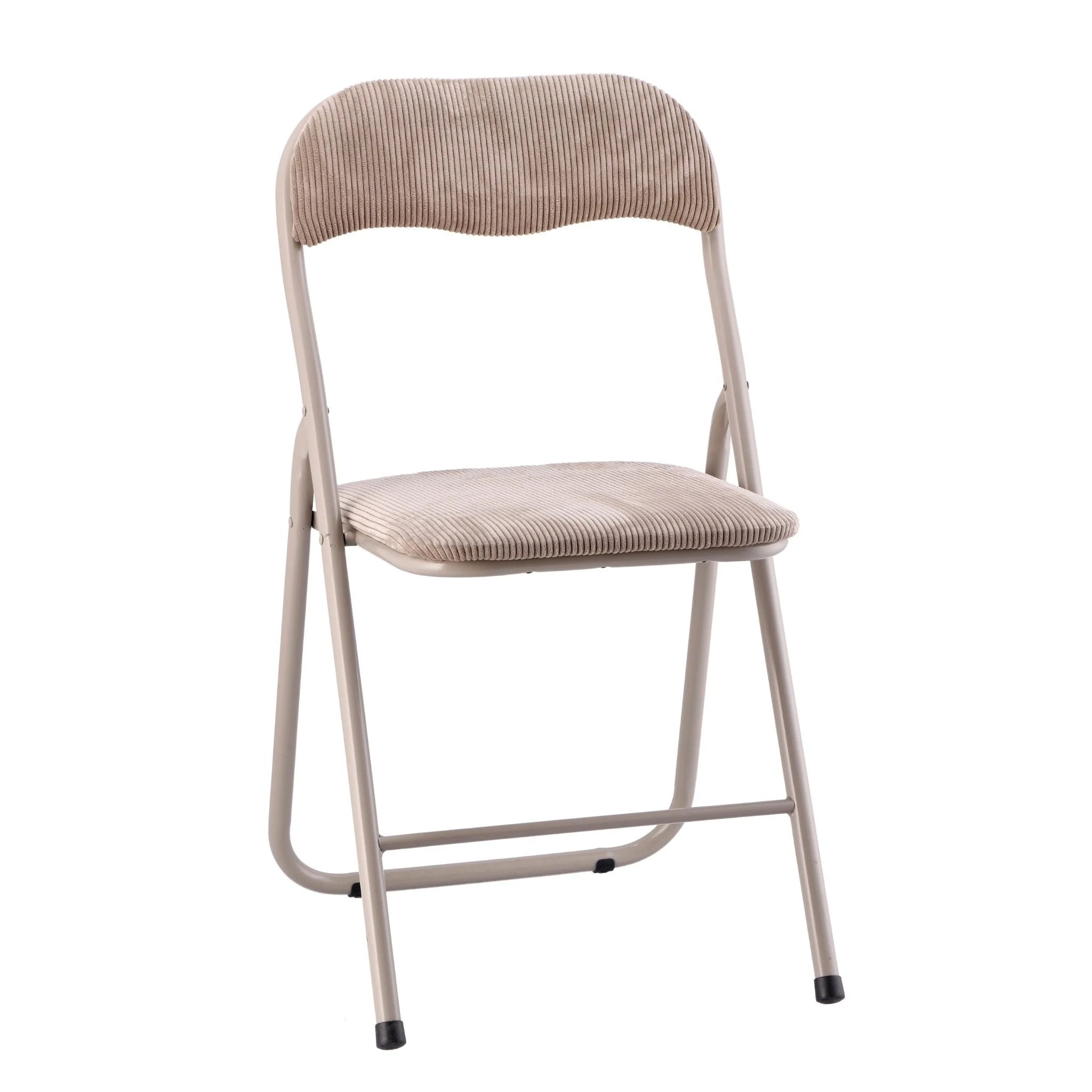 Ad Trend Sedia Pieghevole Nadia Beige 44 x 47 x 80 Cm – Struttura in Ferro