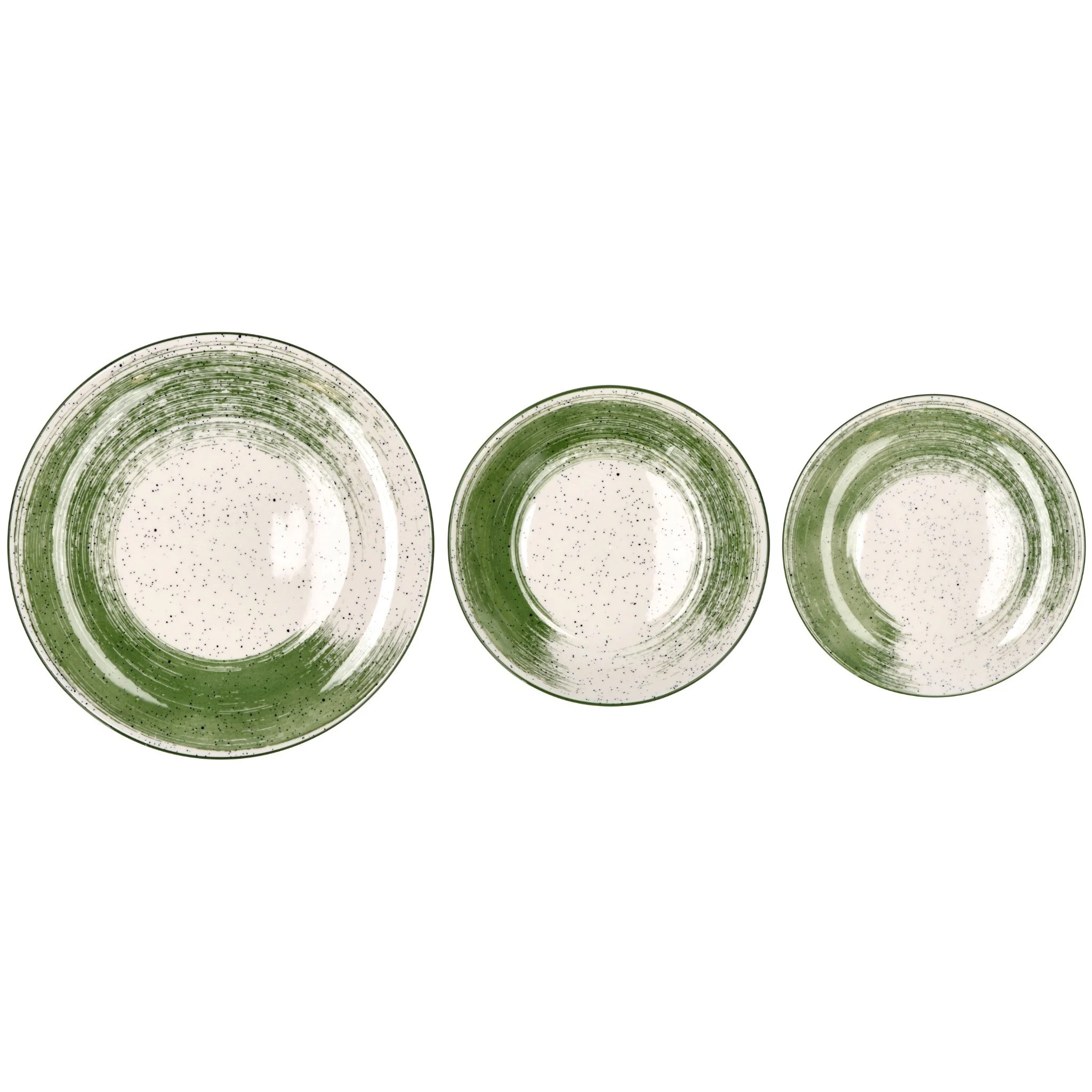 Ad Trend Servizio Piatti Cody 18 Pz Porcellana Verde