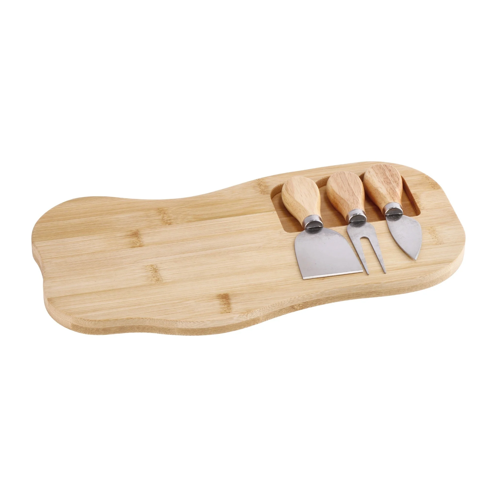 Ad Trend Tagliere Formaggio 33 x 15 Cm con 3 Coltelli