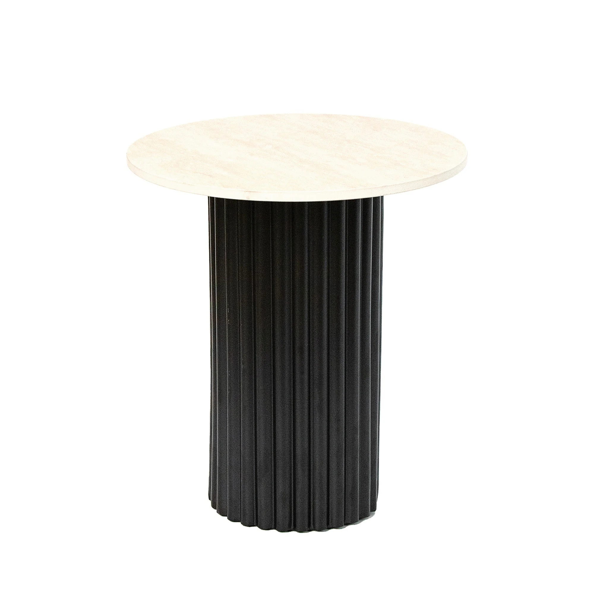 Ad Trend Tavolino Ferro e Ceramica Crema D 36 Cm H 40 Cm – Tavolino Design Moderno Arredo Casa