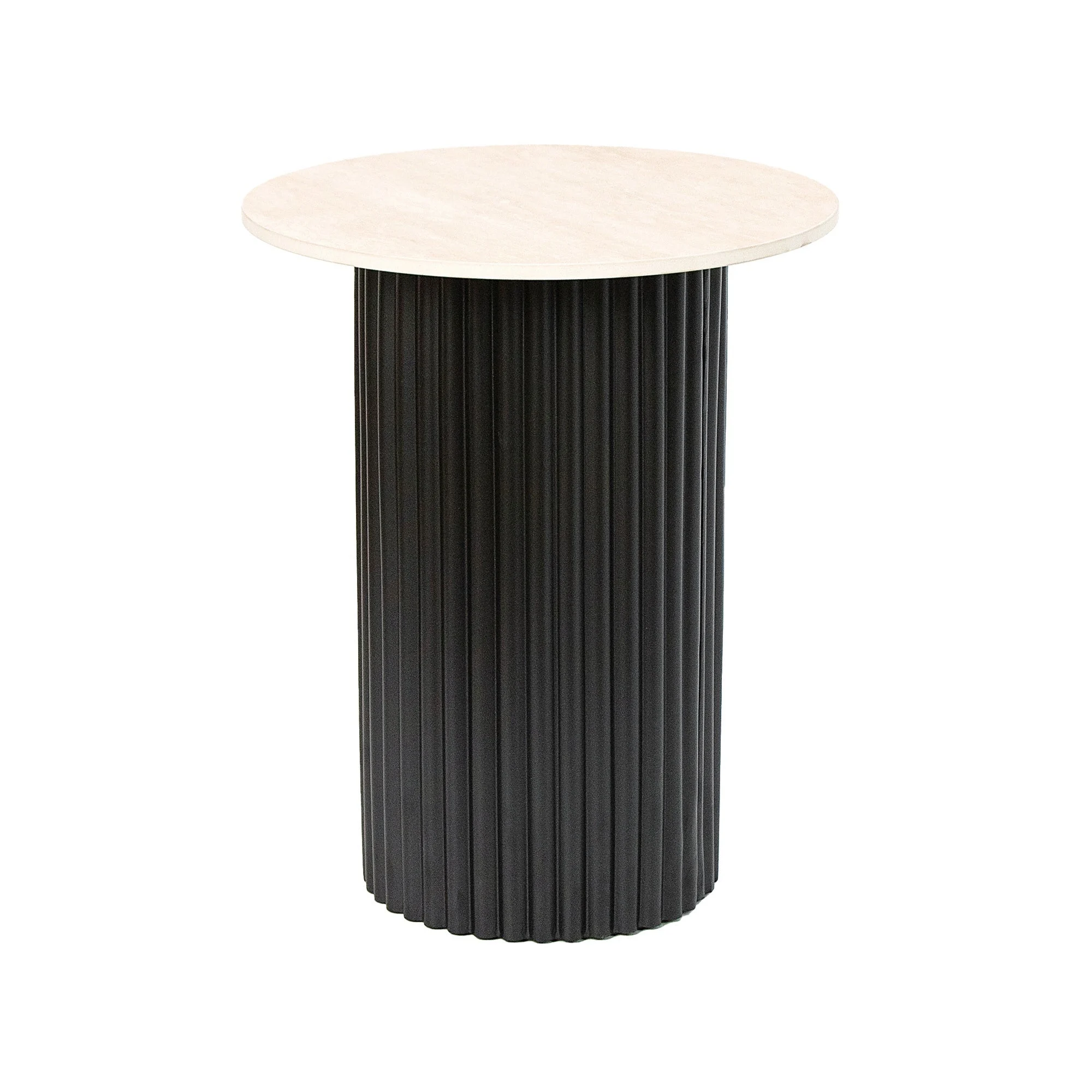 Ad Trend Tavolino Ferro e Ceramica Crema D 41 Cm H 48 Cm – Tavolino Design Moderno Arredo Casa
