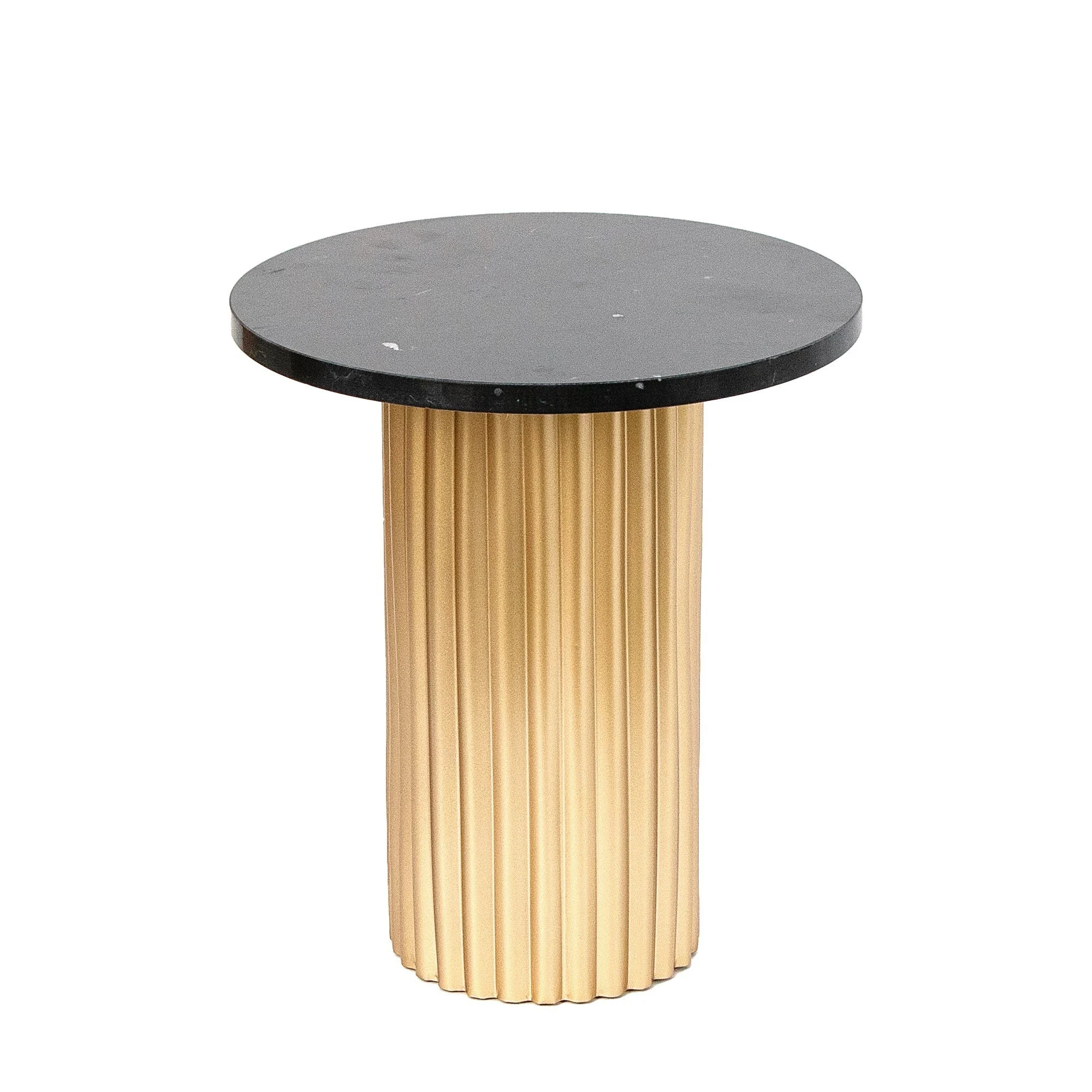 Ad Trend Tavolino Ferro e Ceramica Nero D 36 Cm H 40 Cm – Tavolino Design Moderno Arredo Casa