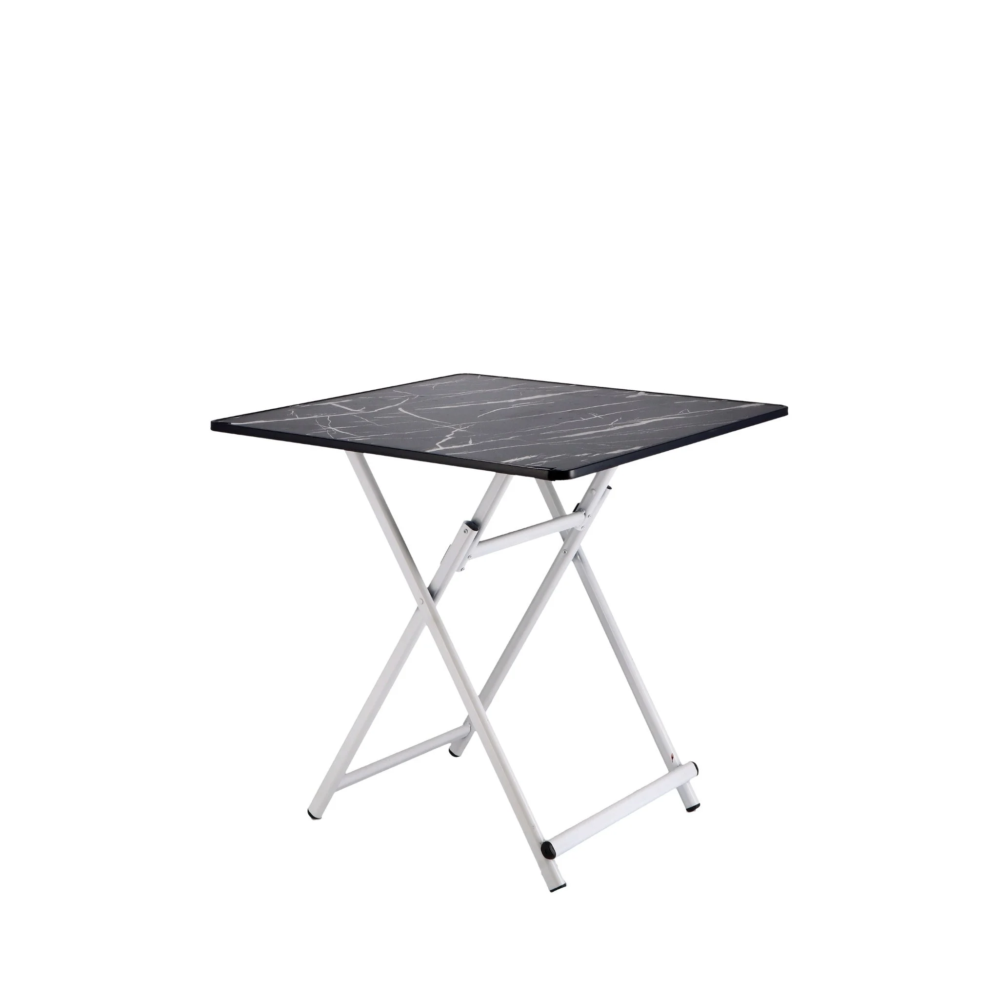 Ad Trend Tavolino Pieghevole in MDF e Ferro 70 x 70 Cm H 71 Cm – Tavolo Salvaspazio Multiuso per Casa e Cucina