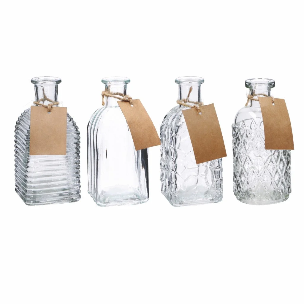 Ad Trend Vaso Vetro Ass. 6,5 x 6,5 Cm H 13 Cm Trasparente 1 Pz