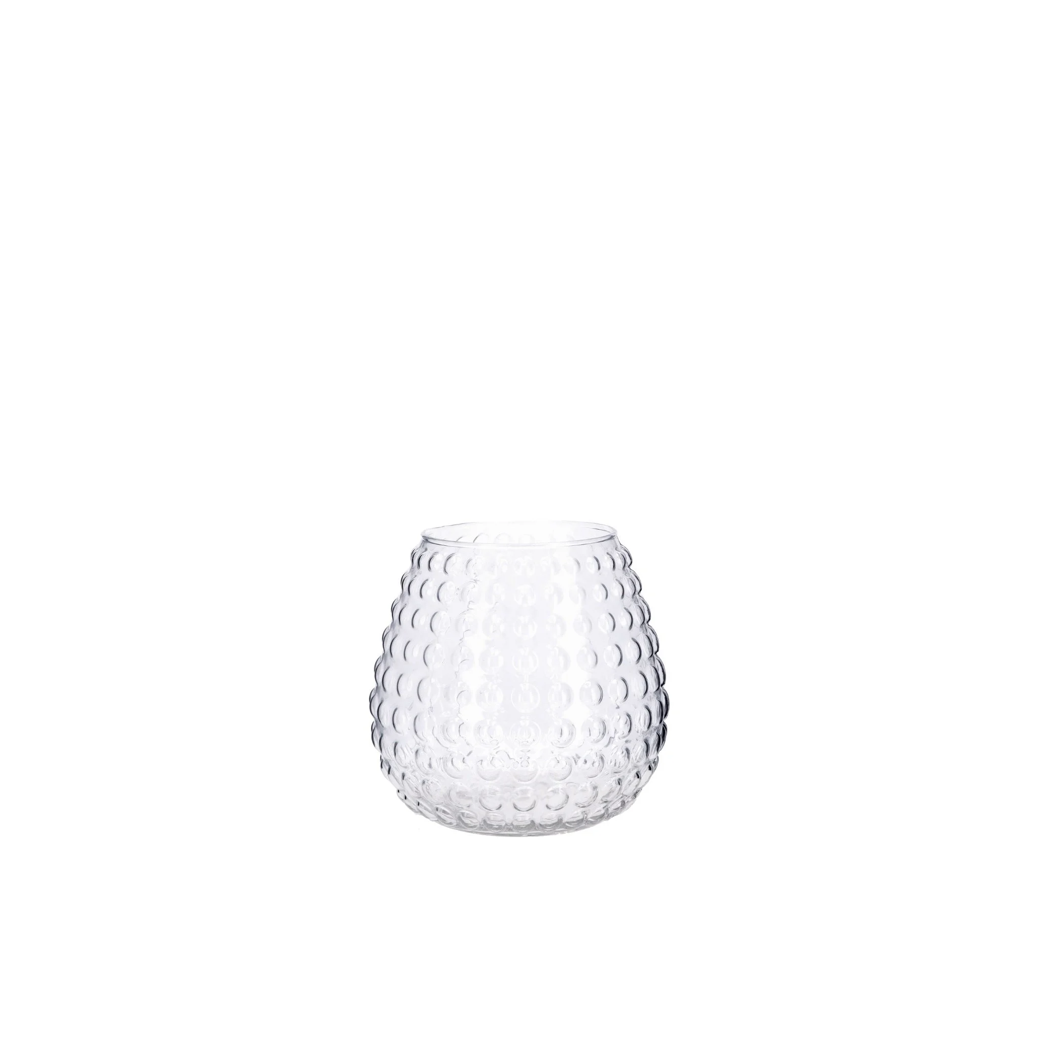 Ad Trend Vaso Vetro Mills D. 15 Cm H 14,5 Cm – Vaso Decorativo Trasparente Design Elegante