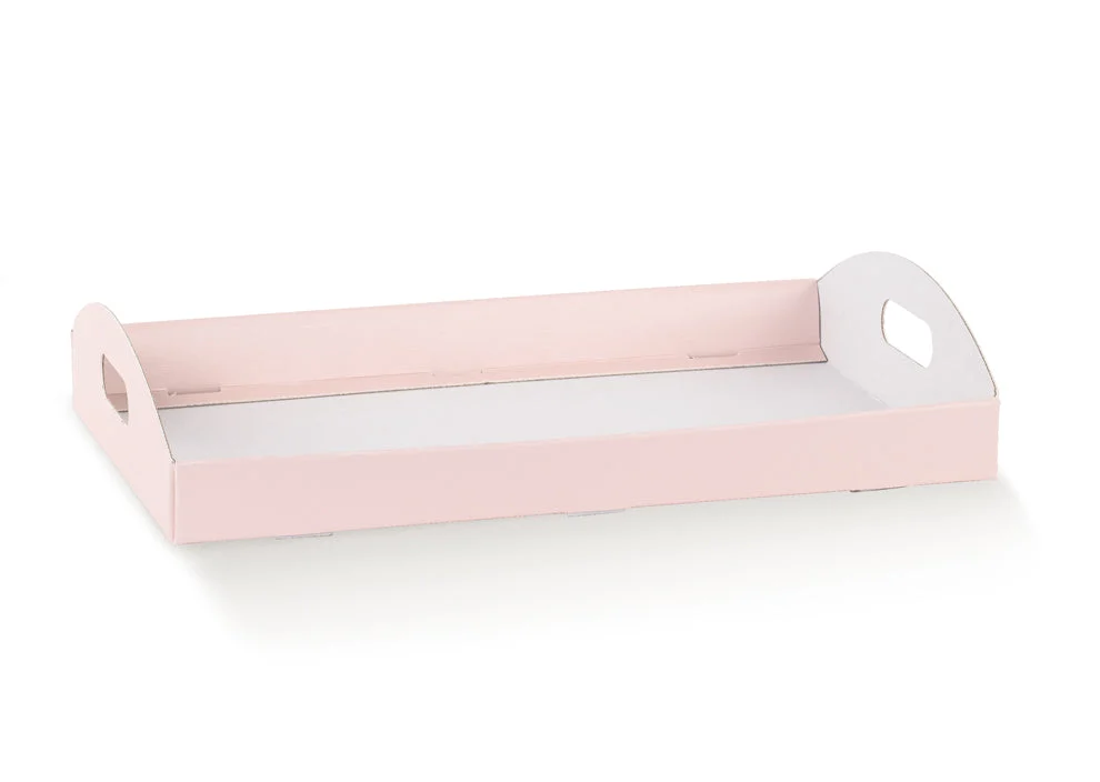 Scotton Cesto Fibra Rosa 43,5x29x4,5 cm Bomboniera 10 pz