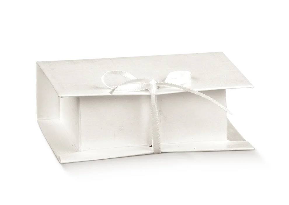 Scotton Book Bomboniera Portaconfetti 145 x 75 x 40 Mm con Fori Fibra Bianco Cf 10 Pz