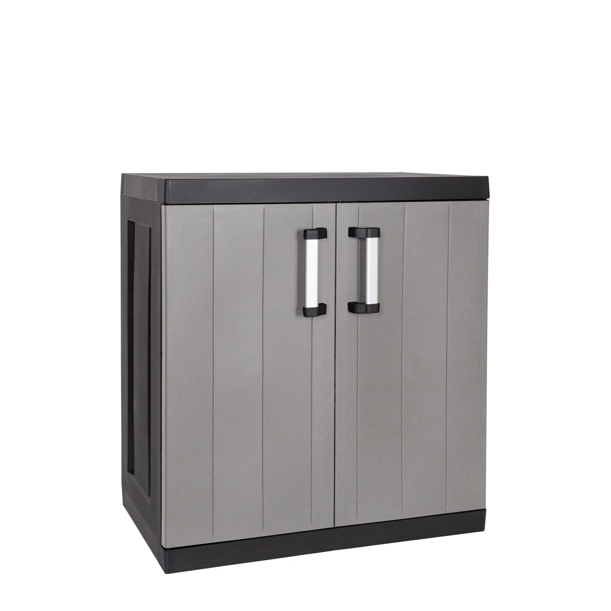 Toomax Armadio 2 Ante Garage Mega Antracite/Grigio Tortora – Mobile con Ripiani Regolabili Multiuso