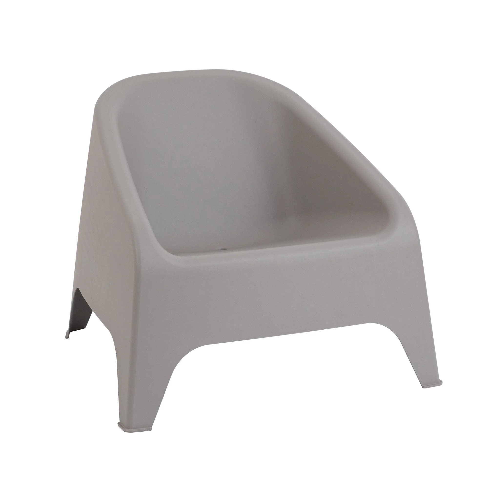 Toomax Poltrona Matera Grigio Tortora – Poltrona da Giardino Impilabile Resistente ai Raggi UV