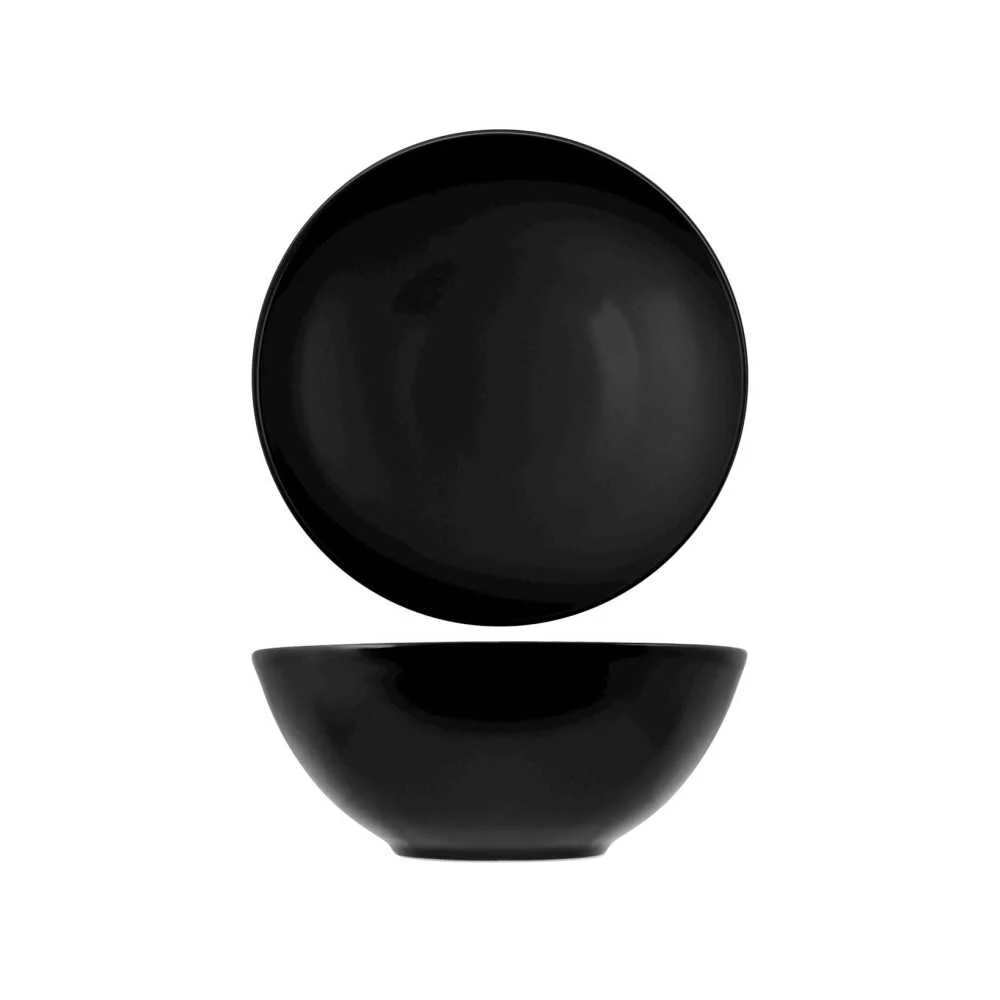 Insalatiera in Stoneware Ø 22 cm Nero – Finitura Opaca