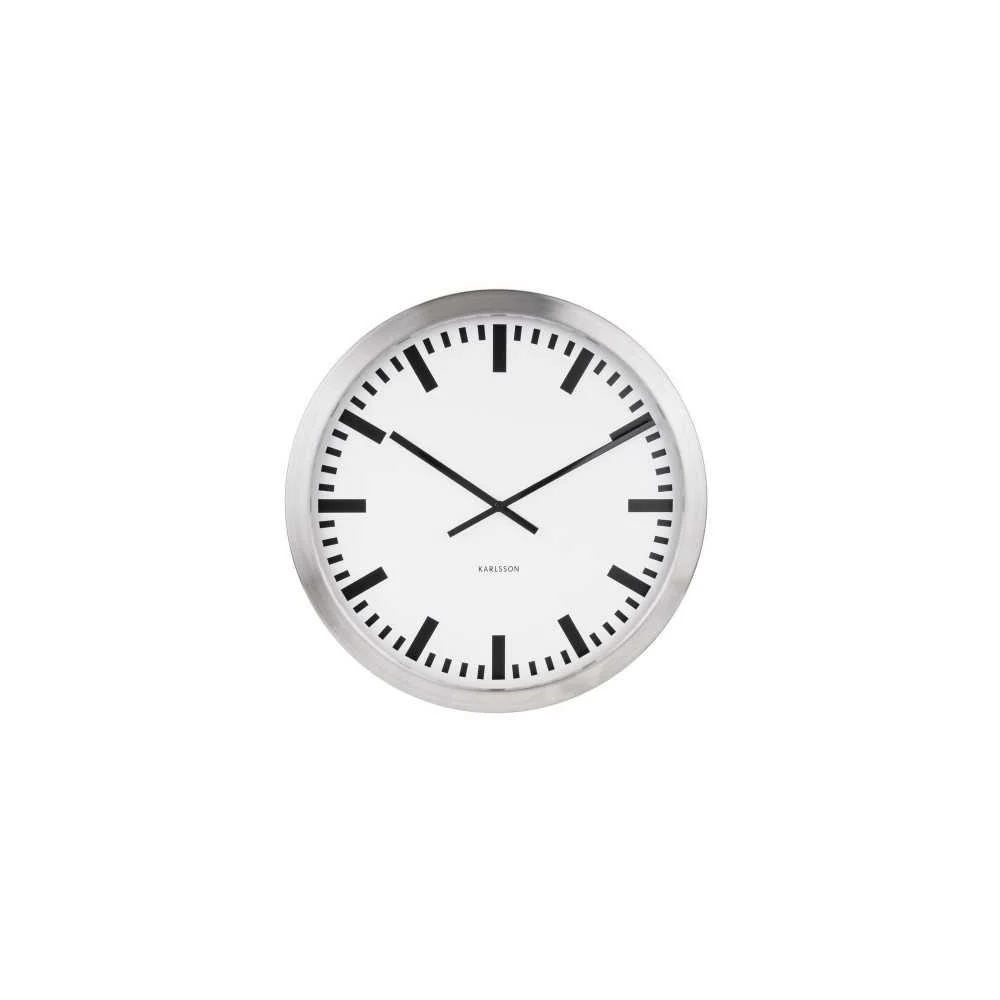 Karlsson Station Orologio da Parete Acciaio Ø50 cm – Eleganza Moderna