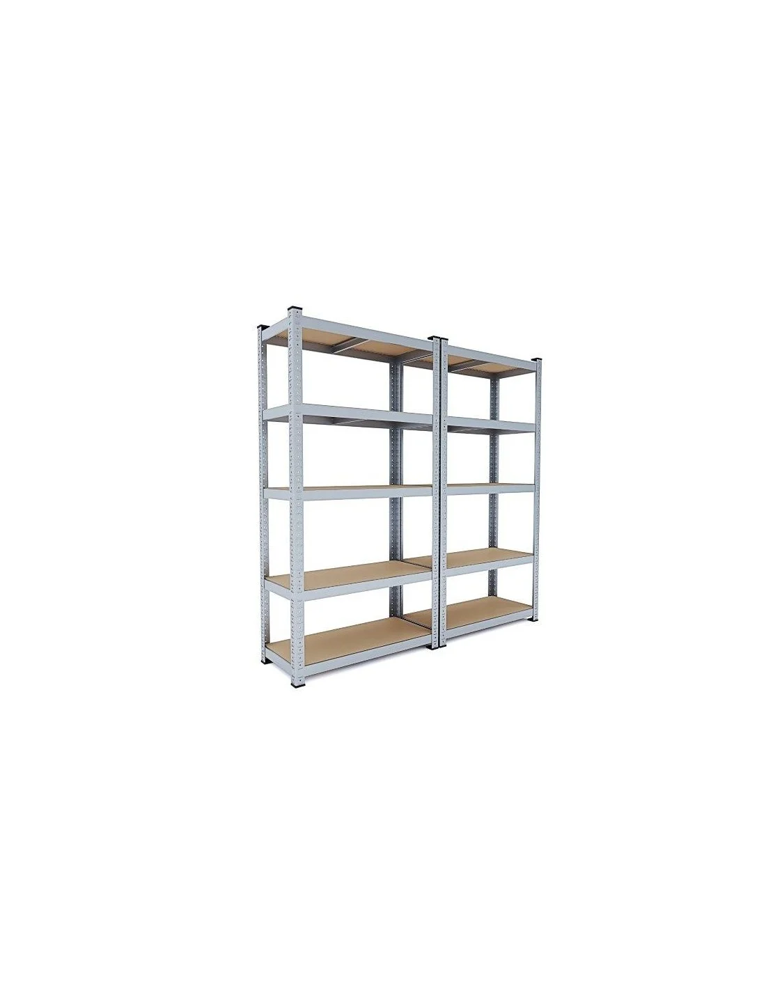 kit 2 scaffali 180x90x40 5 p. legno