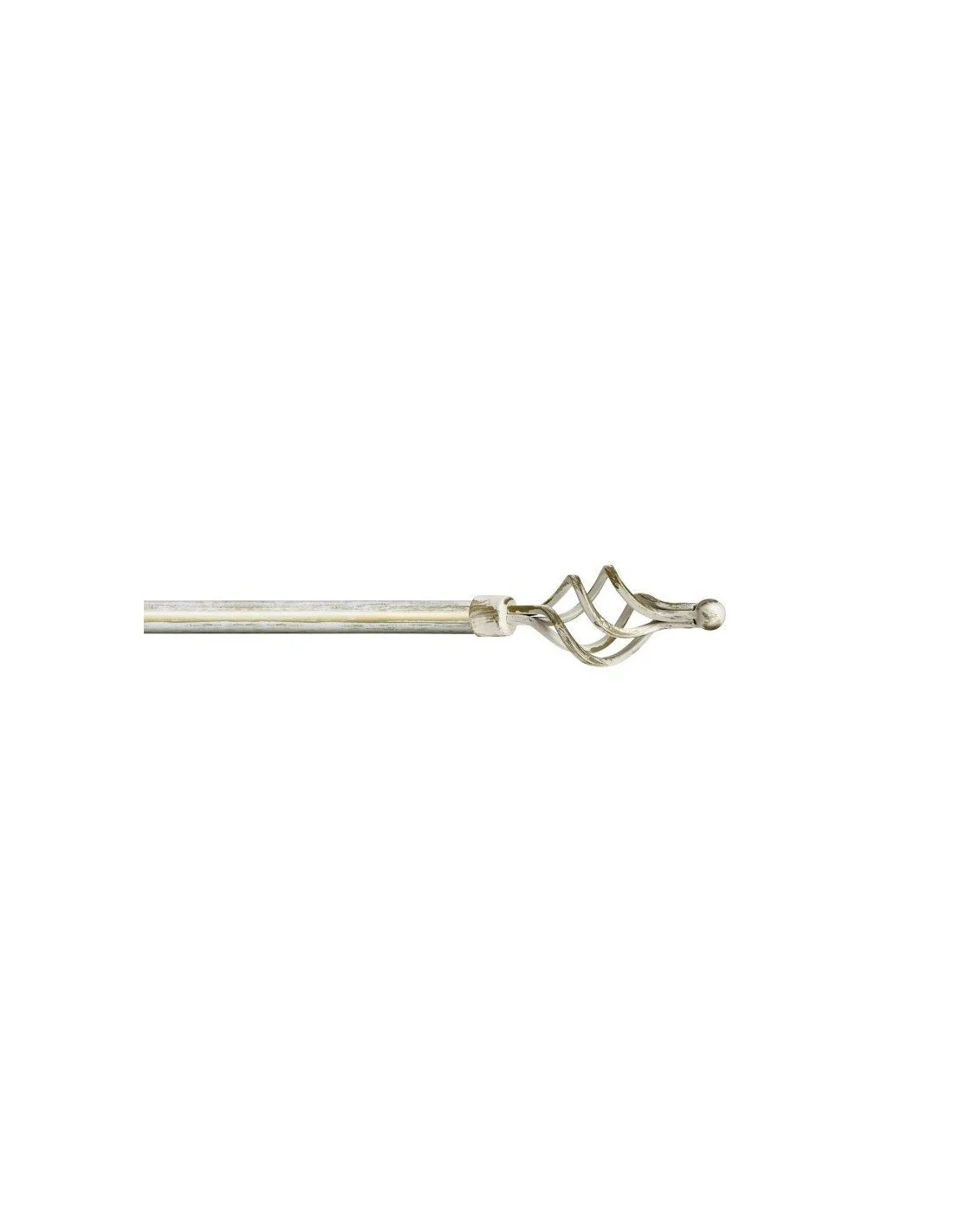 KIT FERRO Ø 20/17 CM.120/210 AVORIO ORO CON SUPPORTI