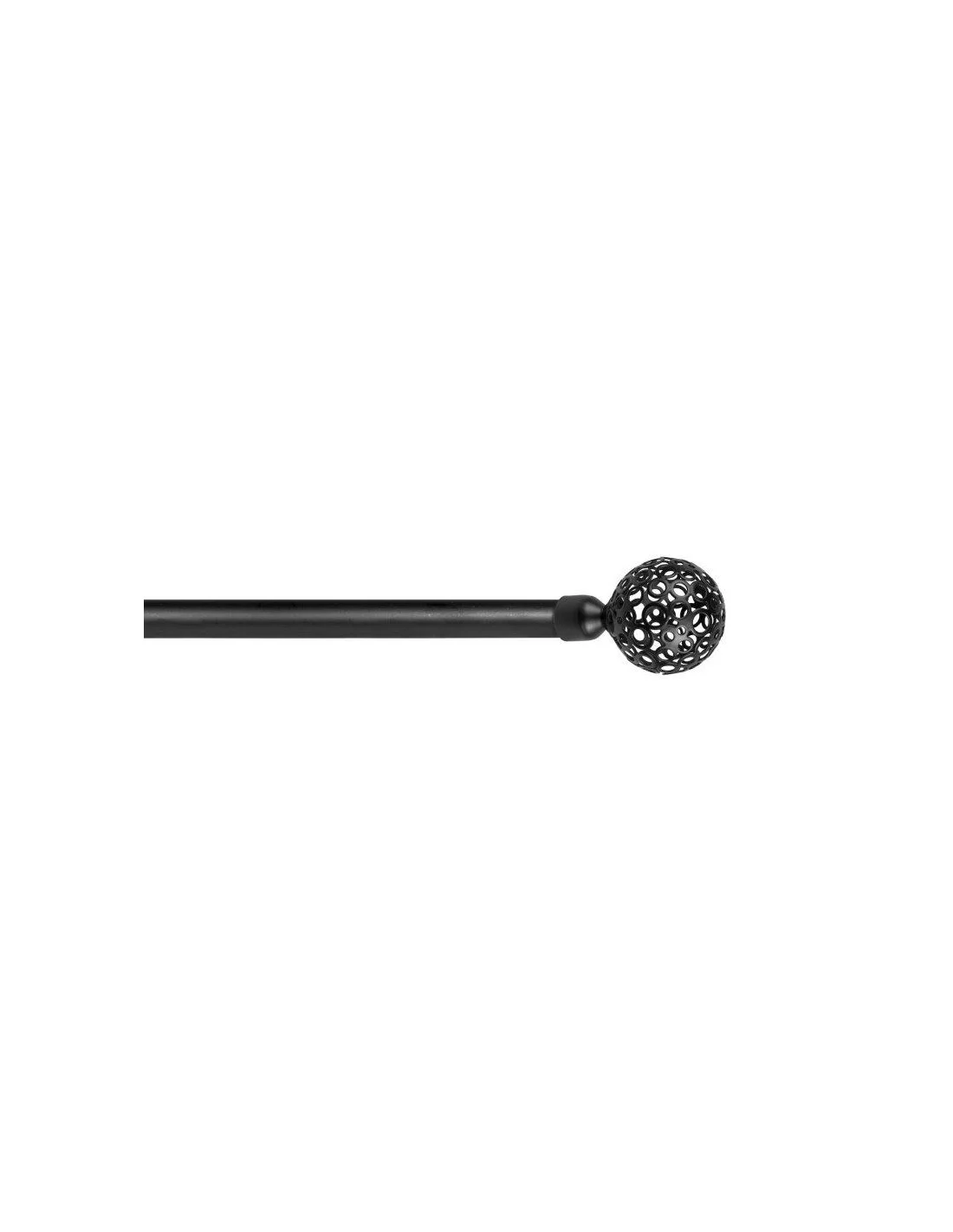 KIT FERRO Ø 20/17 CM.120/210 NERO CON SUPPORTI