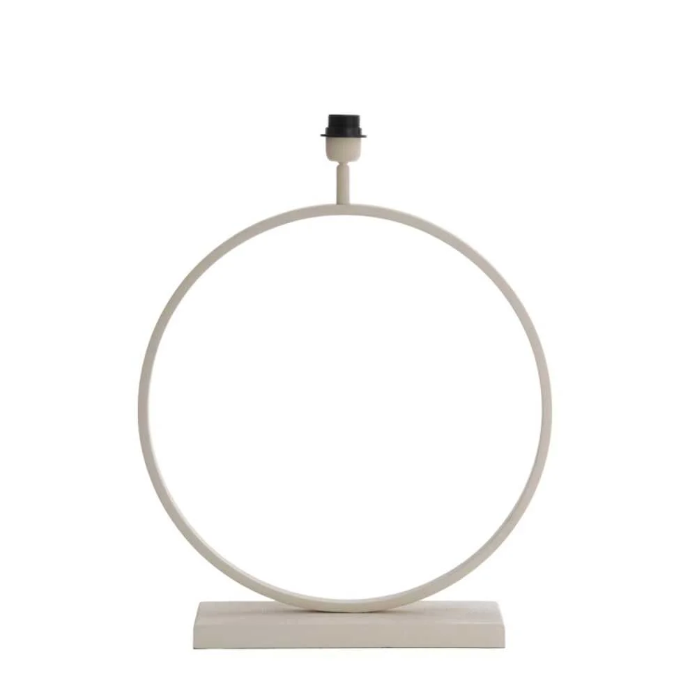 Lampada da tavolo moderna “Liva” color crema