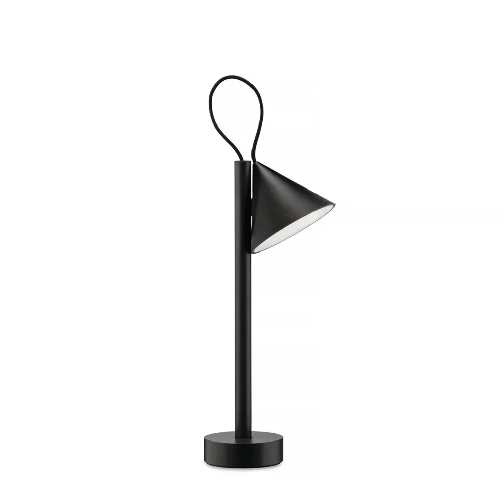 Lampada Portatile Tsumiki Alessi 19 cm Nera – Design Magnetico Wireless