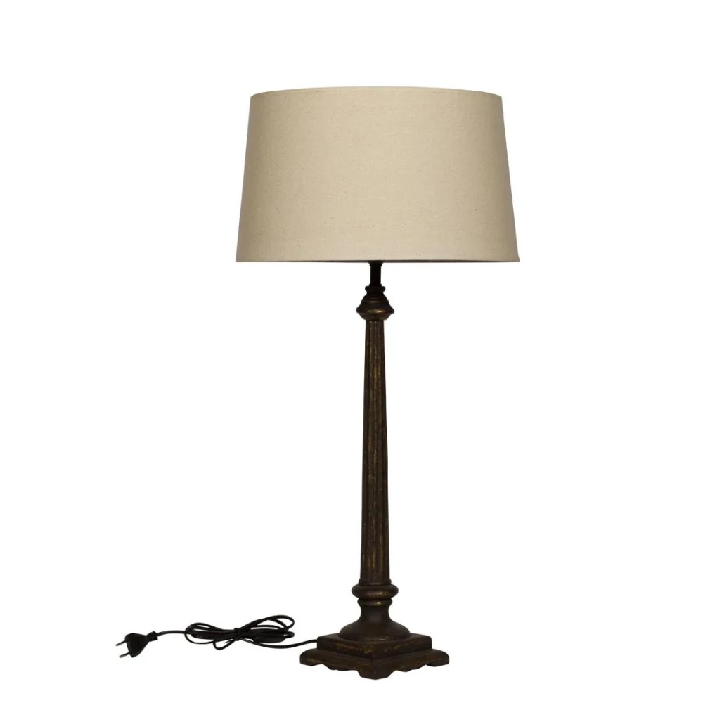 Lampada Tavolo Patina Dorata Lilith Chehoma