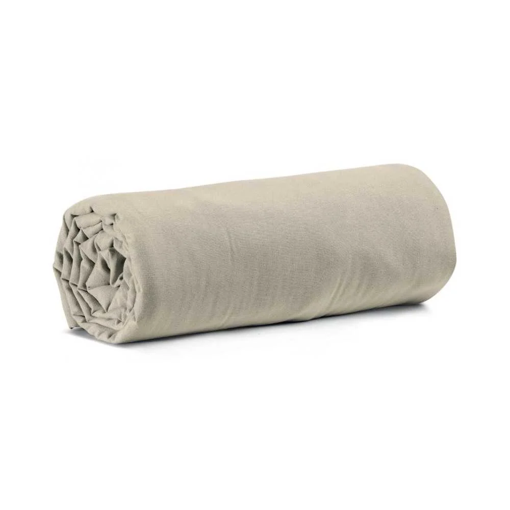 Lenzuolo con Angoli 200x180 Calita in Cotone Colore Lino