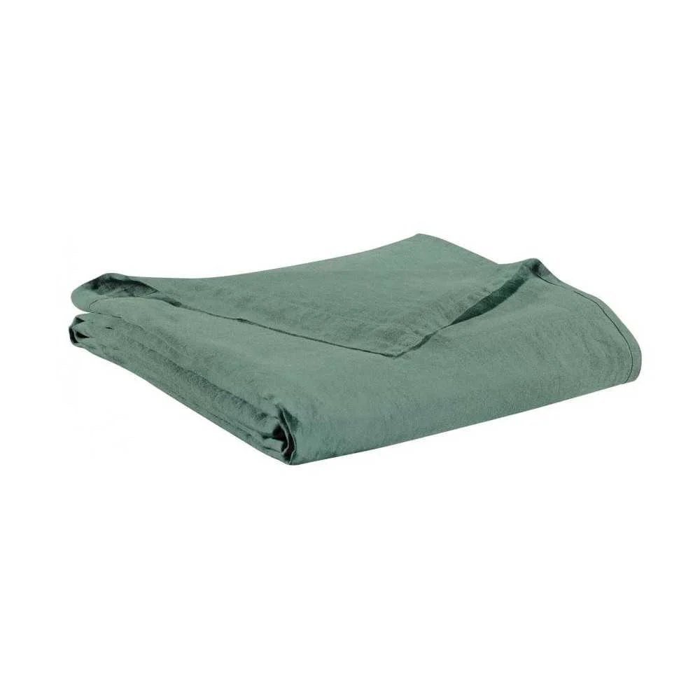 Lenzuolo lino Zeff 240x300 cm Vert de Gris – Comfort naturale e stile raffinato