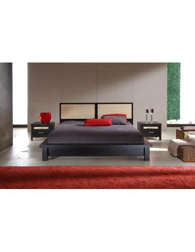 Letto Tao con testata bicolore
