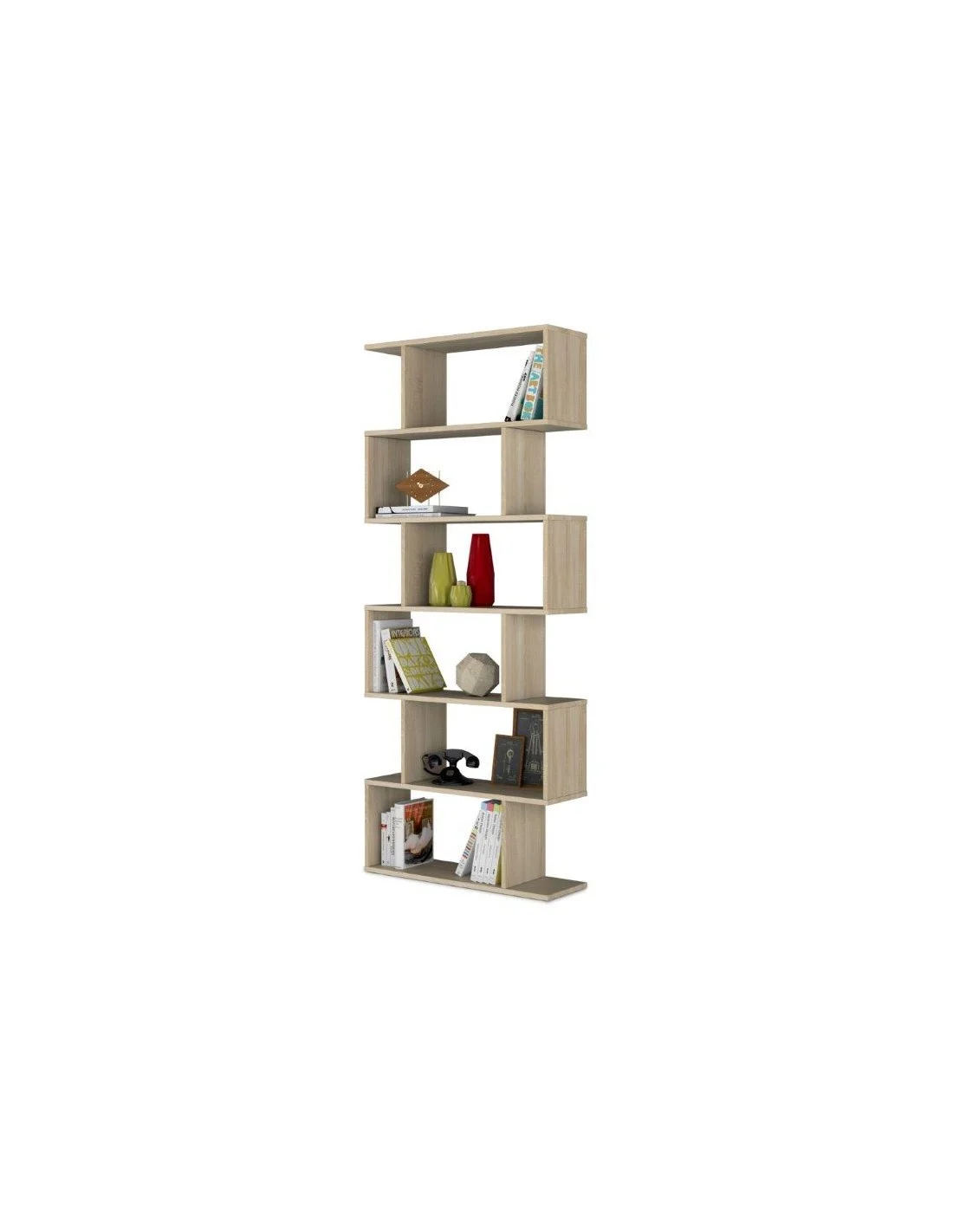 LIBRERIA/SCAFFALE DA TERRA 6 VANI ROVERE CANADIAN