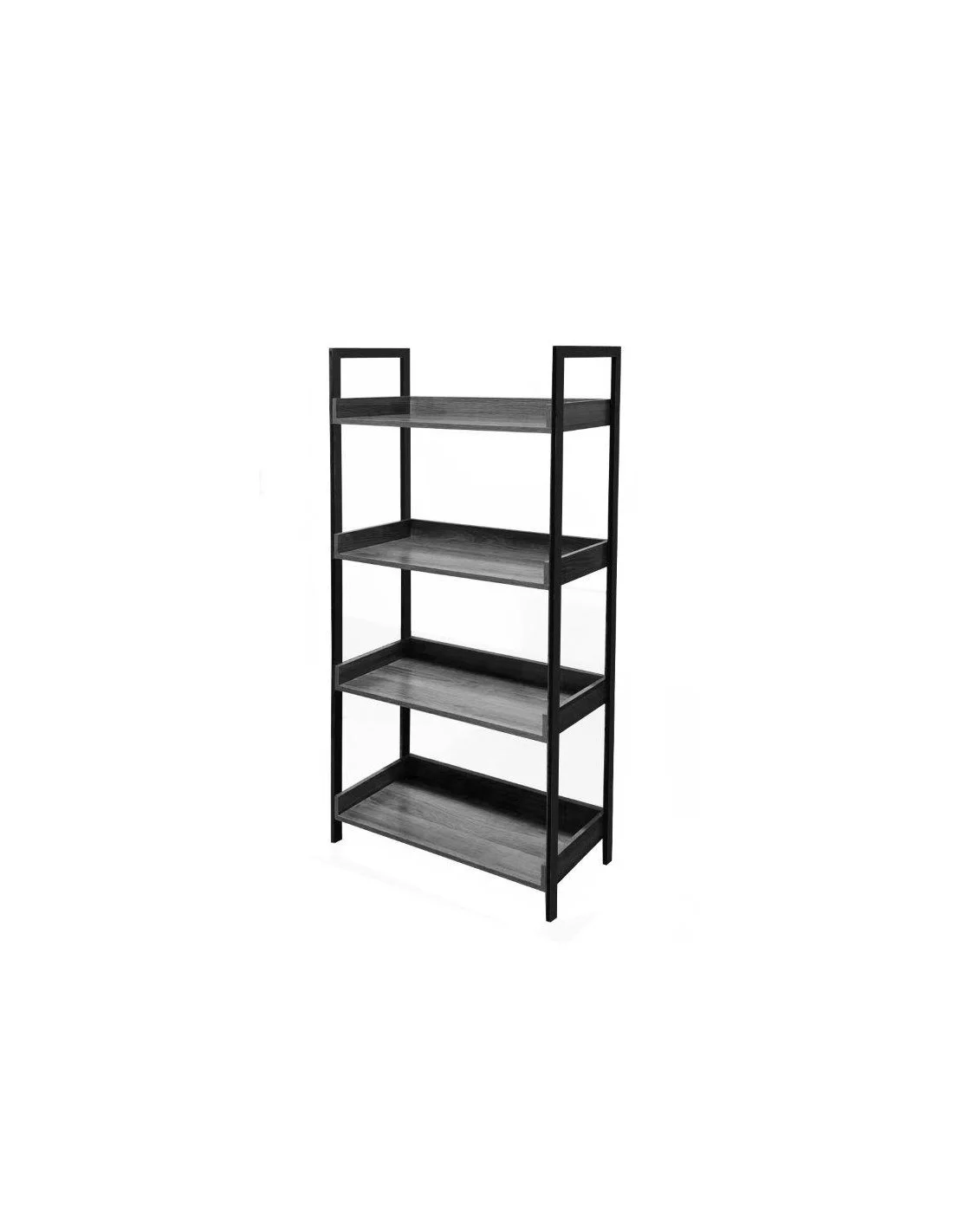 LIBRERIA INDUSTRIAL 4 RIPIANI 80X30X145H GRIGIO