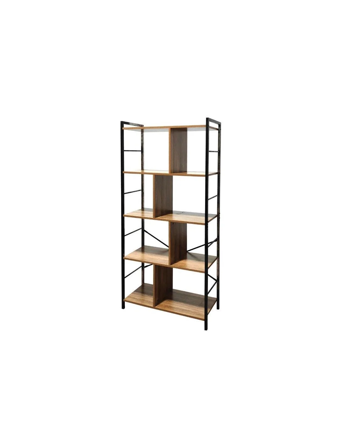 LIBRERIA INDUSTRIAL 80X33X161 QUERCIA