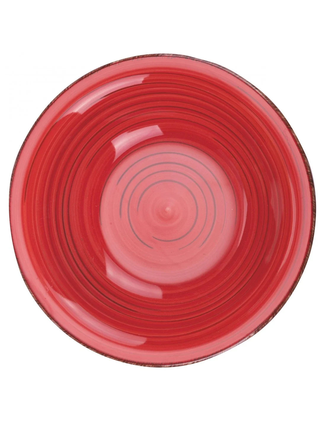 LIPARI PIATTO FONDO ROSSO D21,5CMXH6CM