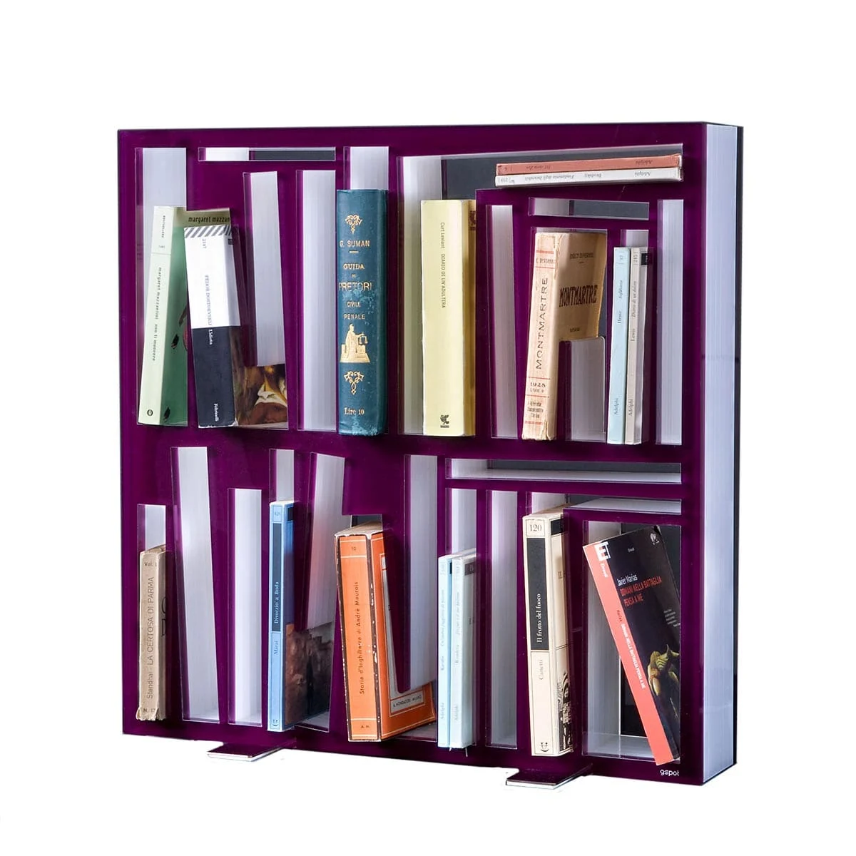 Libreria in plexiglas LIBROFORMA Piccola di Lettera G - Edizione Limitata
