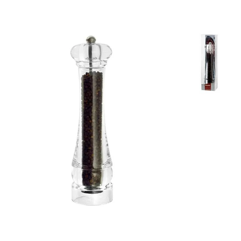 Macina Pepe Acrilico Trasparente 25 cm – Macina Acciaio Temperato