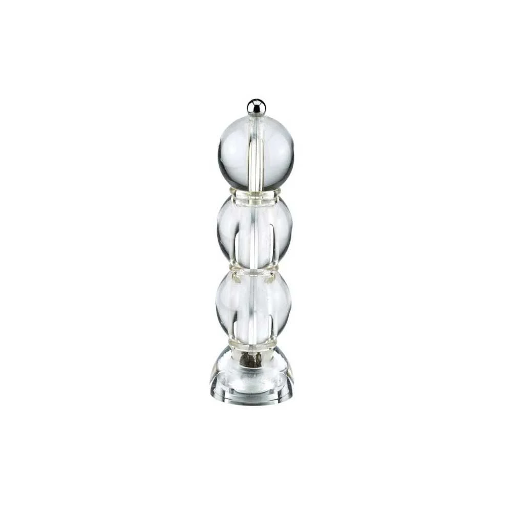 Macina Pepe Trasparente Design 24 cm con Macinatura Ceramica Regolabile