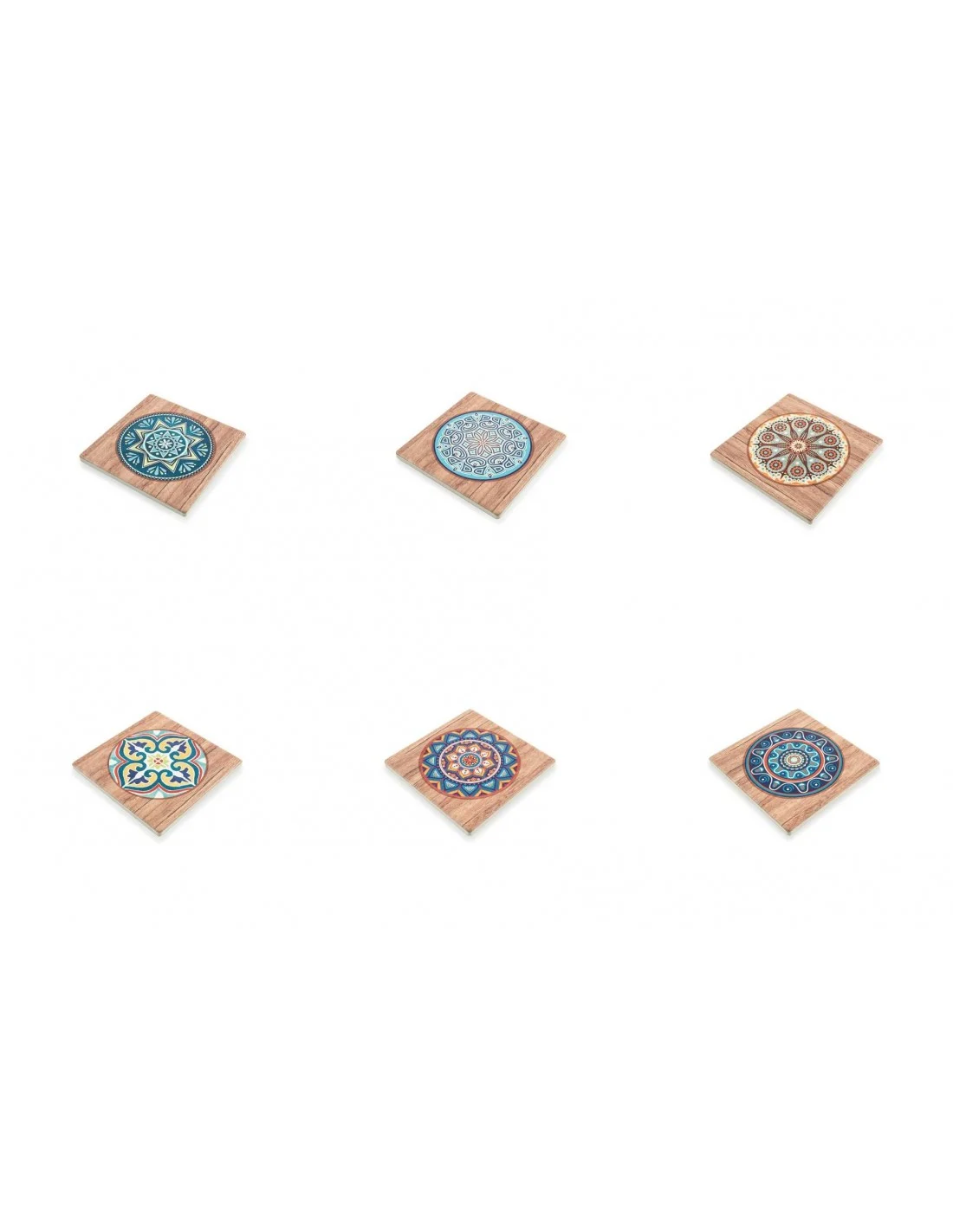 MAIOLICA MATTONELLINA QUADRATA 6 COLORI ASSORTITI