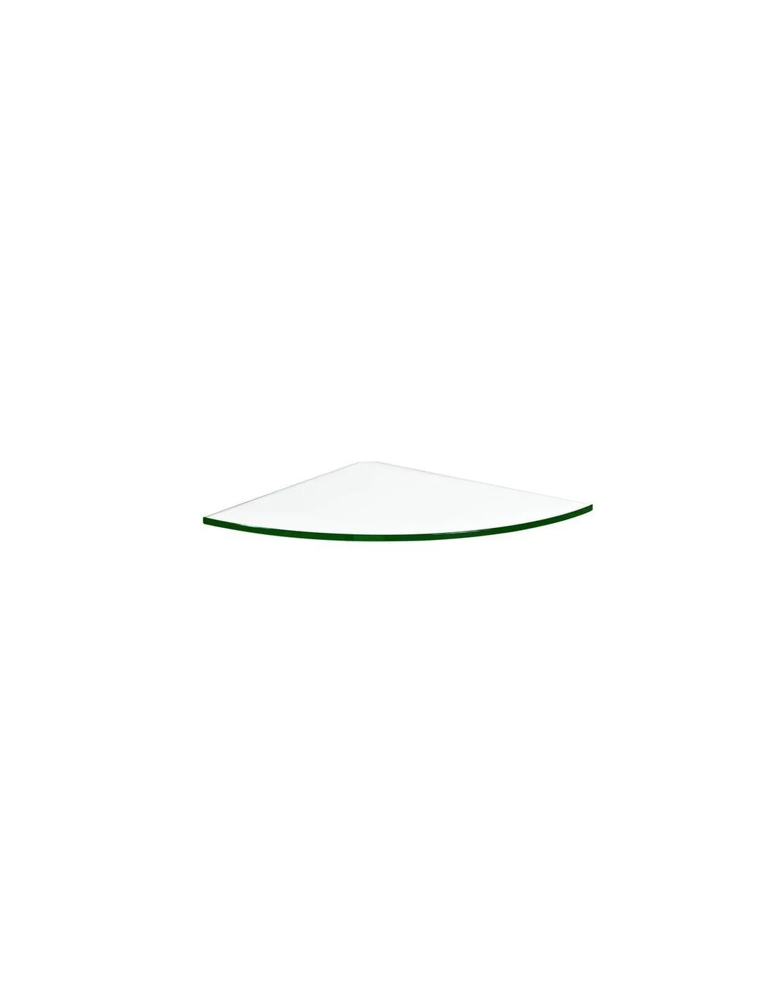 MENSOLA IN VETRO TRASPARENTE ANGOLO 300 X 300 X 8 MM
