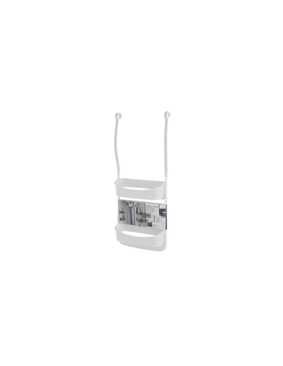 MENSOLA DOCCIA PVC 2 RIPIANI BIANCO