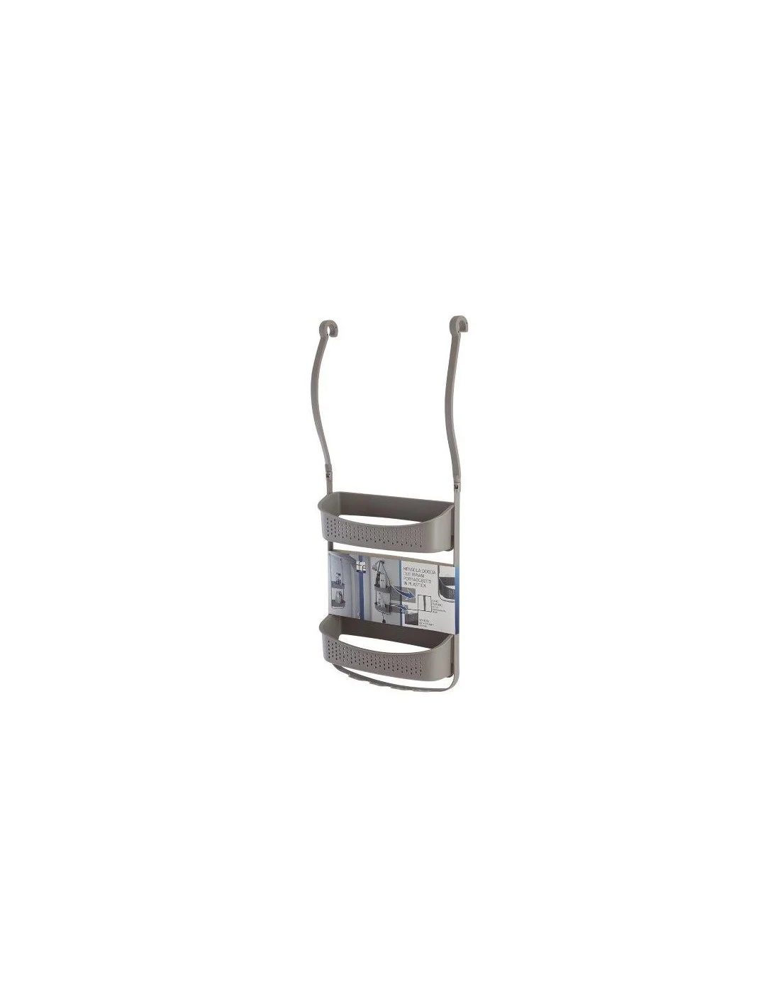 MENSOLA DOCCIA PVC 2 RIPIANI BROWN