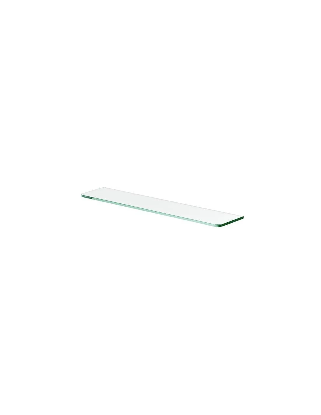 MENSOLA STANDARD IN VETRO TRASPAR. 600 X 120 X 8 MM