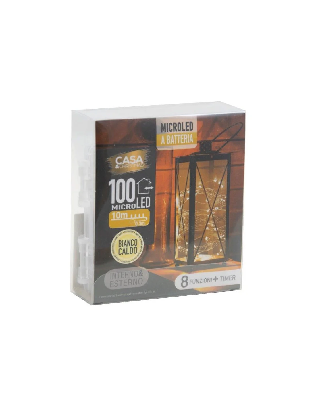 MICROLED 100 BIANCA BATTERIA 8F-INTERNO ED ESTERNO