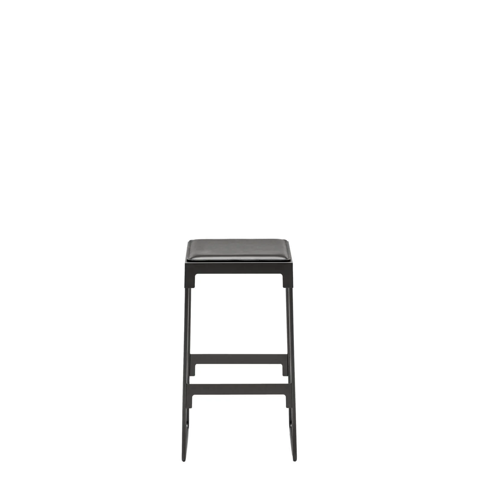 Sgabello Basso MINGX in Acciaio e Pelle di Konstantin Grcic per Driade