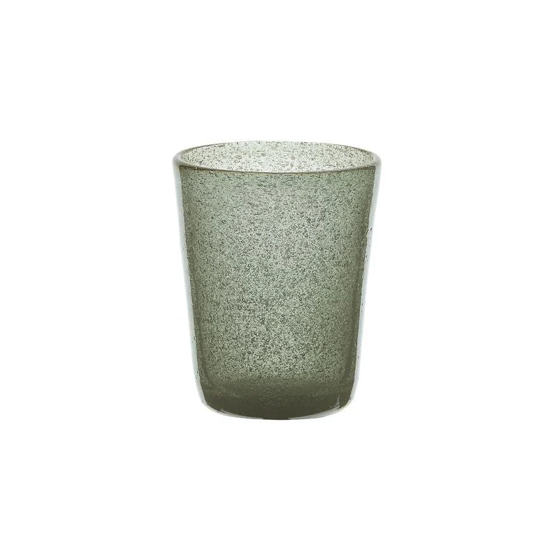 Zani Serafino Tumbler Bicchiere Acqua Grey in Pasta di Vetro