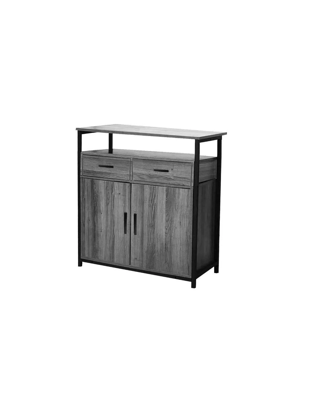 MOBILE INDUSTRIAL 2 ANTE CON CASSETTI 70X35X80H GRIGIO