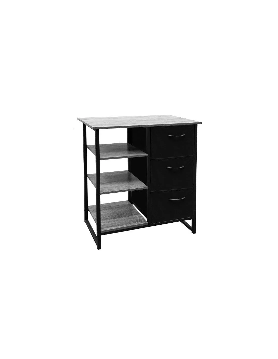 MOBILE INDUSTRIAL 3 CASSETTI 70x35x90 GRIGIO