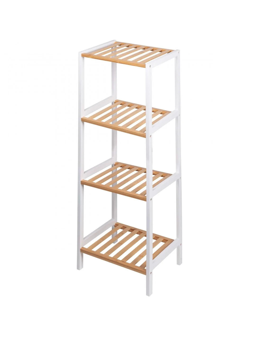 MOBILETTO BAGNO 4 RIPIANI,BIANCO/NATURAL 35X30X100