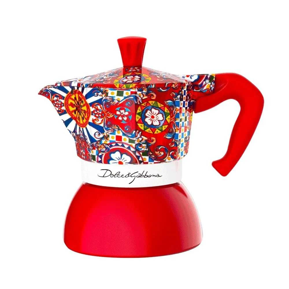 Moka Induction 4 Tazze Carretto Siciliano Dolce&Gabbana – Per tutti i piani by Bialetti
