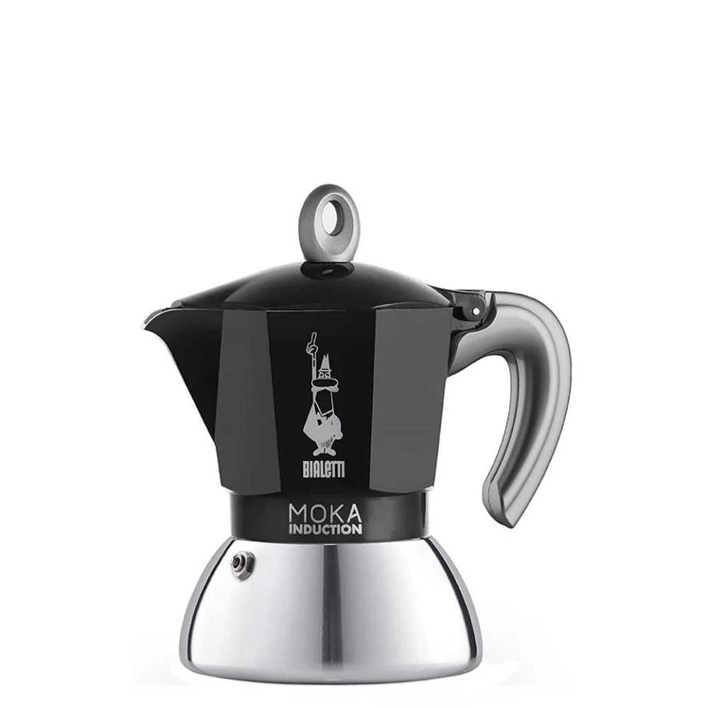 Moka Induction Nera 2 Tazze – Design & Funzionalità by Bialetti