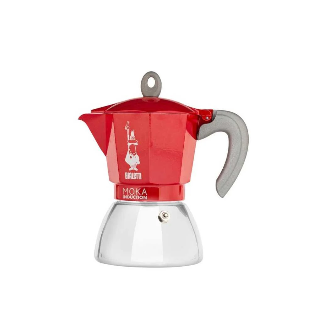 Moka Induction Rossa 6 Tazze – Inox per Induzione by Bialetti